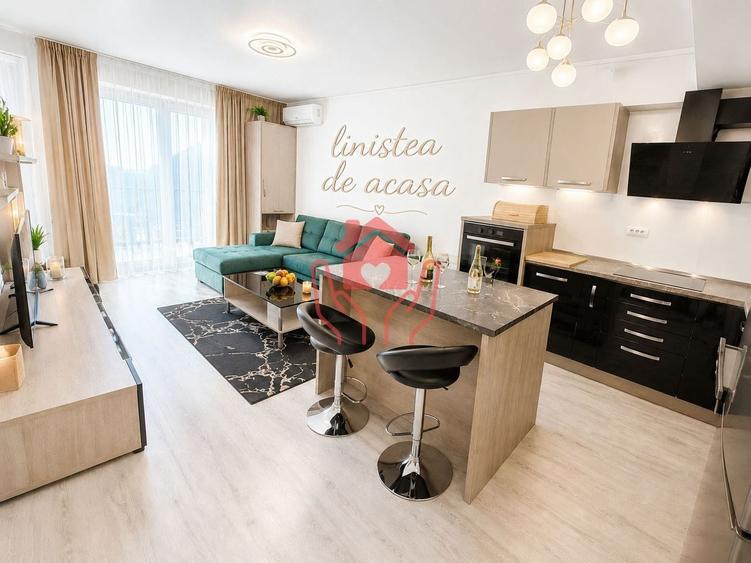 SISESTI-2 camere mobilate, 2 bai, terasa cu vedere lac, bloc boutique, parcare! - 5