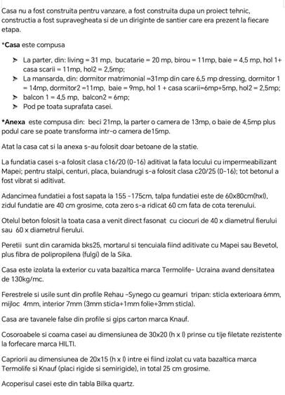 Casă cu 4 camere în Aroneanu