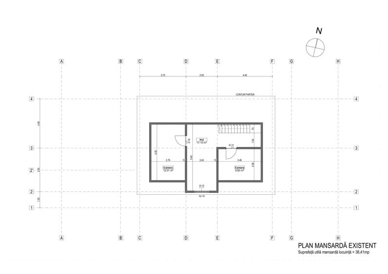 Casă cu 4 camere cu Teren 1744 Mp în Crăcăoani
