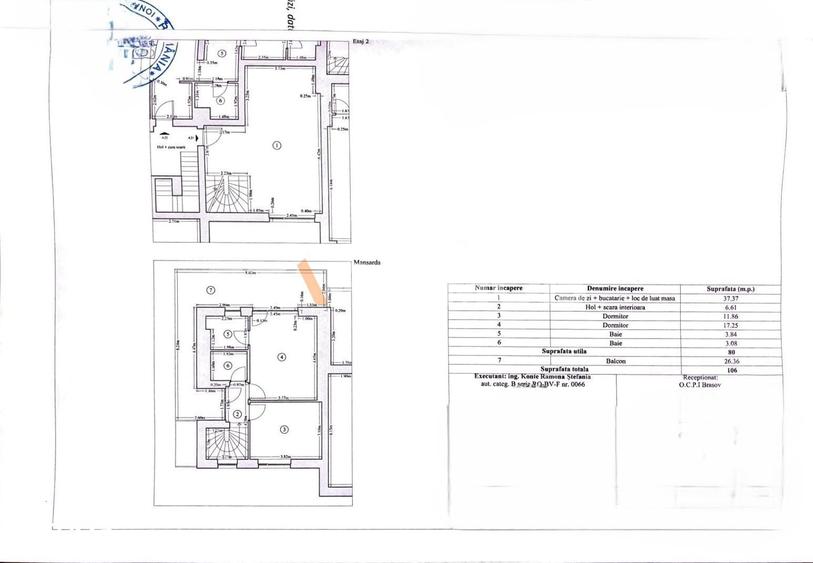 Apartament cu 3 camere în Central