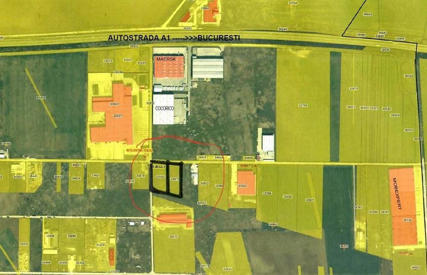 Teren de 7200 mp, în Bolintin-Deal