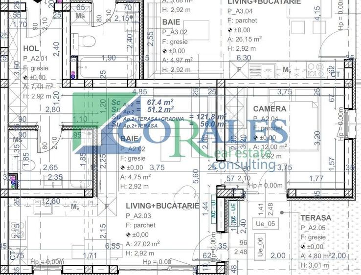 Apartament cu 2 camere decomandat în Șagului