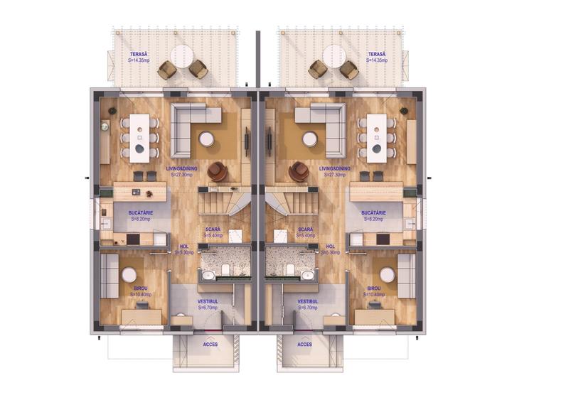 Duplex cu 5 camere cu Canalizare în Prelungirea Ghencea