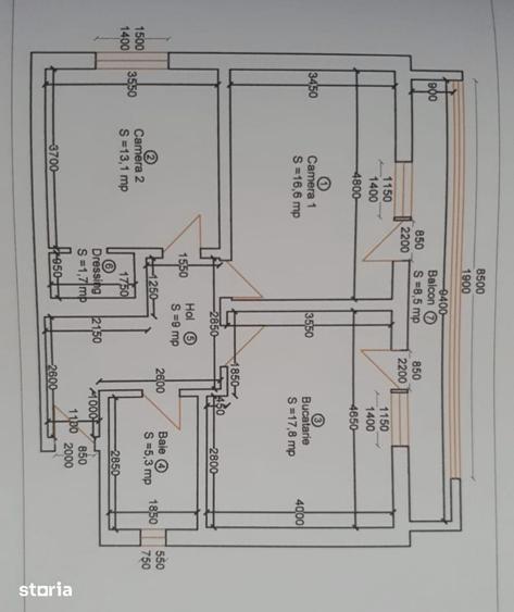Apartament cu 3 camere decomandat în Moșnița Nouă