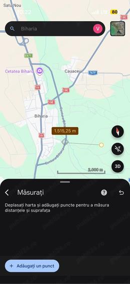 Teren de 3000 mp, în Centura