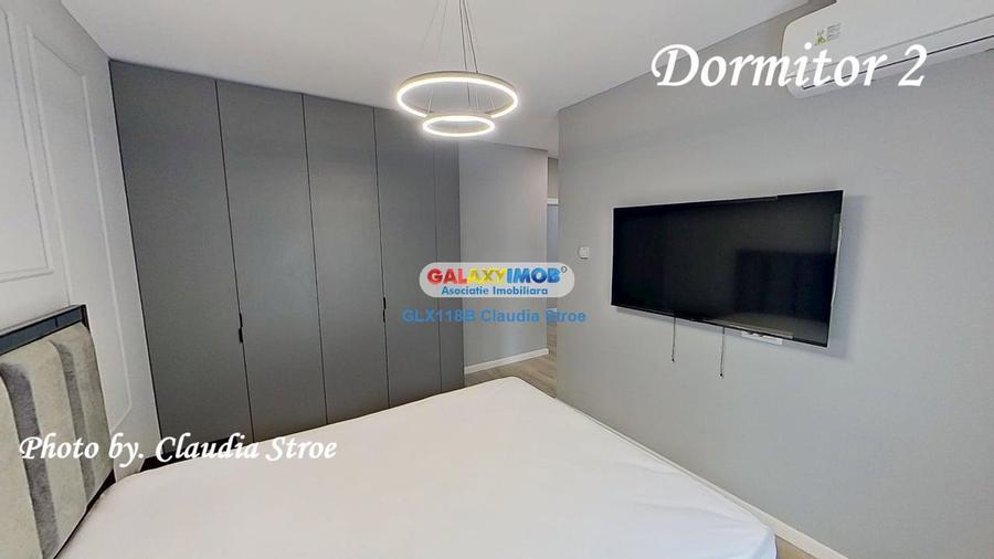 Apartament cu 3 camere semidecomandat, mobilat în Pipera