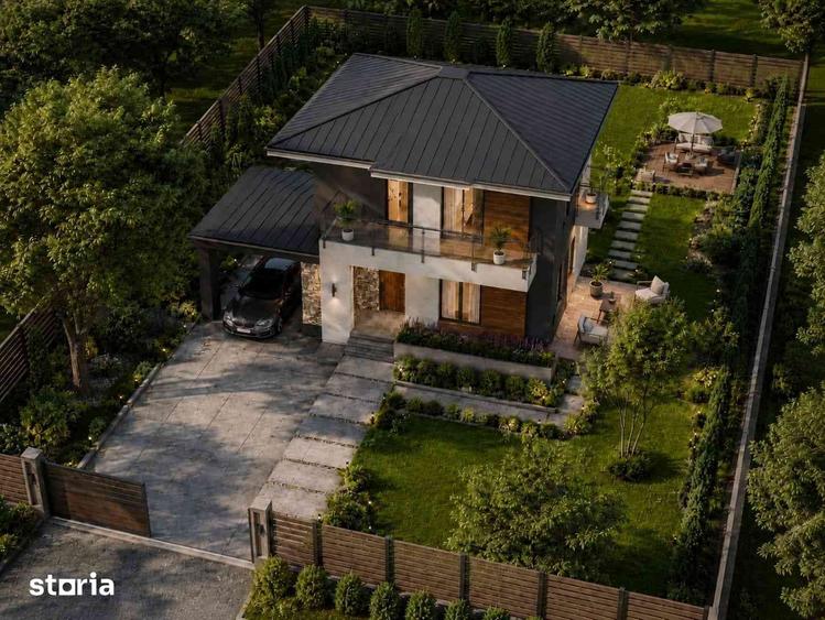 Casă cu 5 camere cu Teren 600 Mp în Balotești