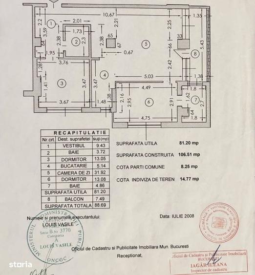 Apartament cu 3 camere în Parcul Carol