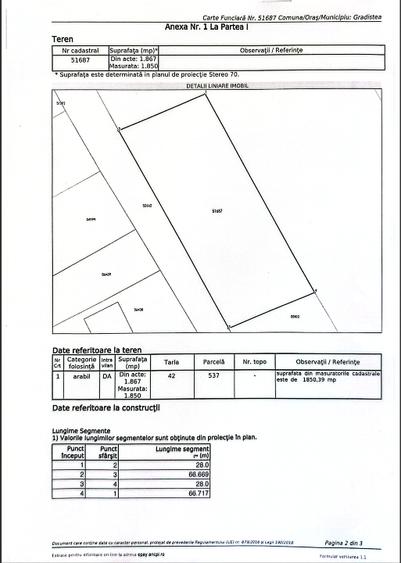 Teren intravilan 1850 mp – Gradistea, Ilfov | Dubla deschidere stradala - 2