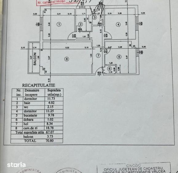 Apartament cu 3 camere decomandat în Traian