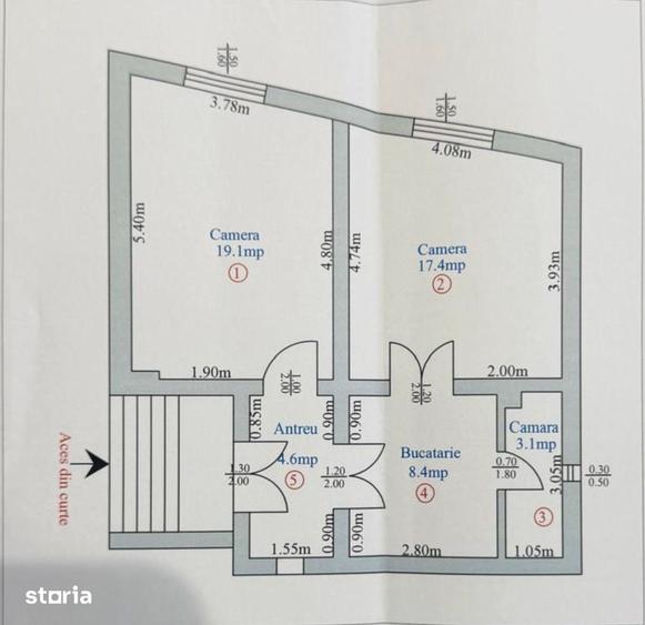 Casă cu 4 camere cu Teren 596 Mp în Central