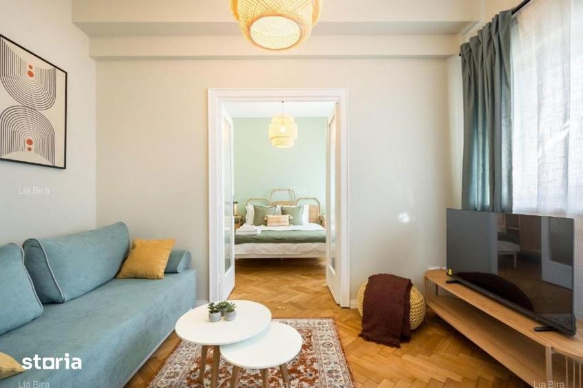 Apartament cu 2 camere semidecomandat, mobilat în Eminescu