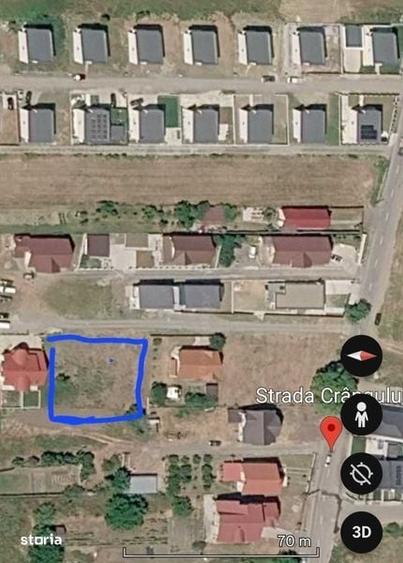 Teren de 1033 mp, în Central