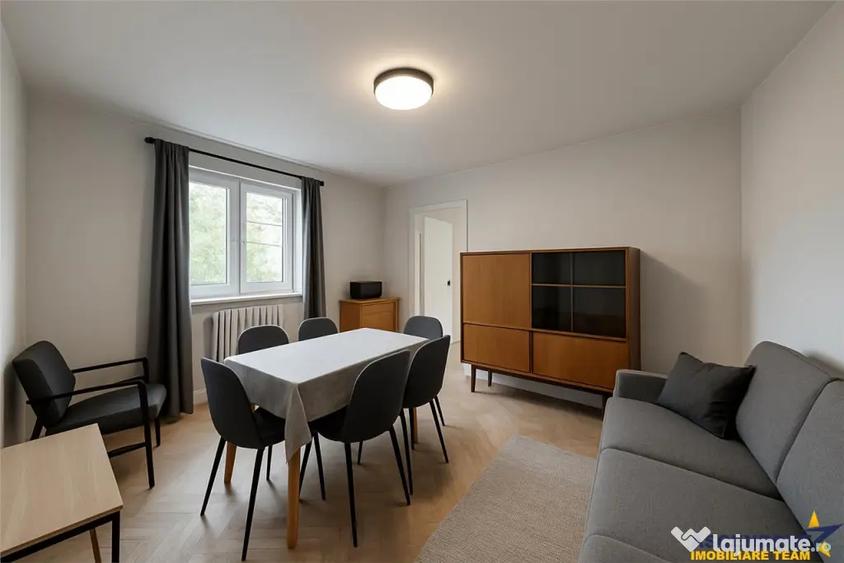 Apartament cu 2 camere nedecomandat, mobilat în Central