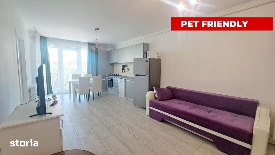 Apartament cu 2 camere, mobilat în Plopilor
