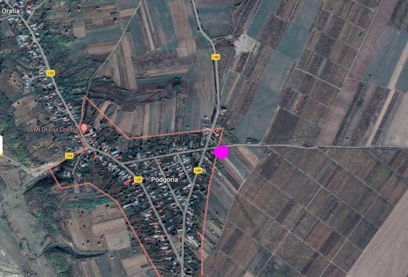 Teren de 3790 mp, în Podgoria