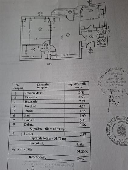 Apartament cu 2 camere semidecomandat în Moșilor