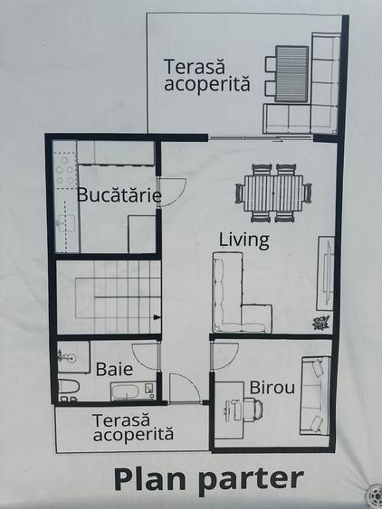 Duplex cu 5 camere cu Canalizare în Clinceni