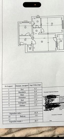 Apartament cu 2 camere semidecomandat în Central