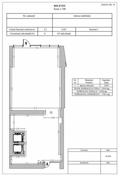 Spațiu comercial, de 175 mp, în Aviației