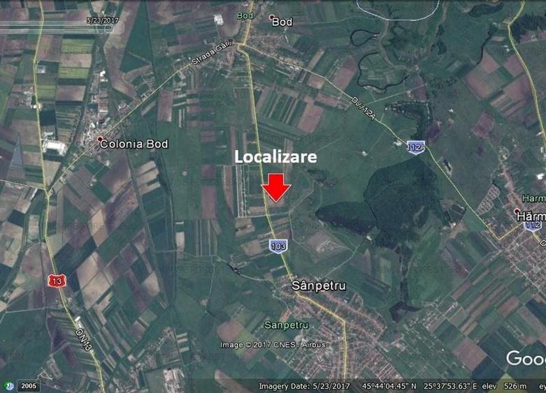 Teren agricol extravilan de 95000 mp, în Sânpetru