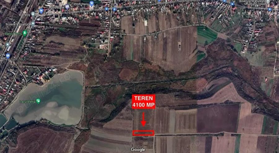 Teren de 4100 mp, în Periș