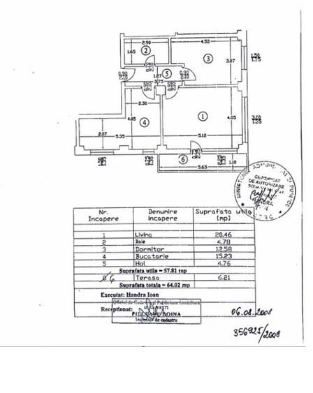 Apartament cu 2 camere semidecomandat în Văcăresti