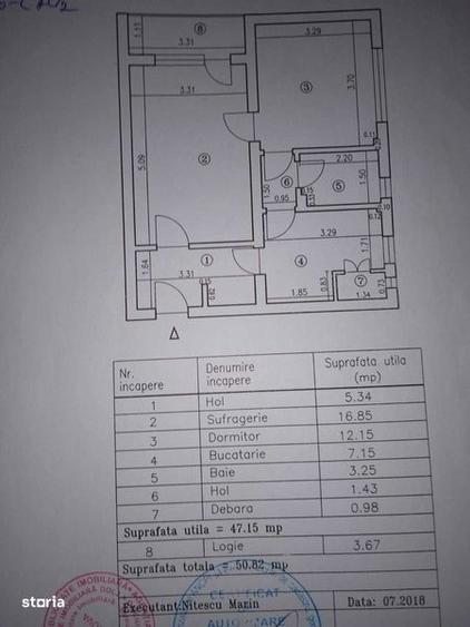 Apartament cu 2 camere semidecomandat în Gării