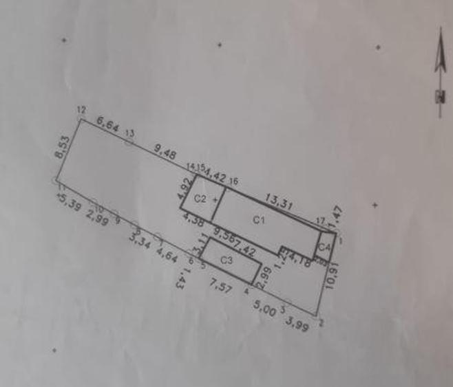 Casă cu 3 camere cu Teren 352 Mp în Chercea
