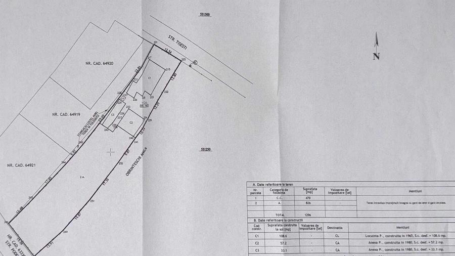 Casa batraneasca + teren de vanzare in Targu Ocna, strada Tisesti - 16