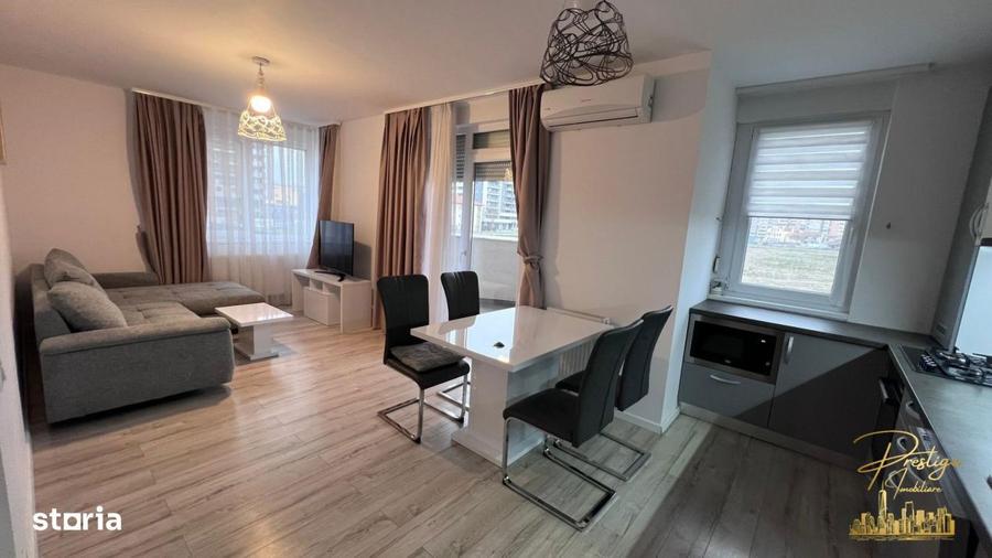 Apartament cu 3 camere, mobilat în Orașul Nou