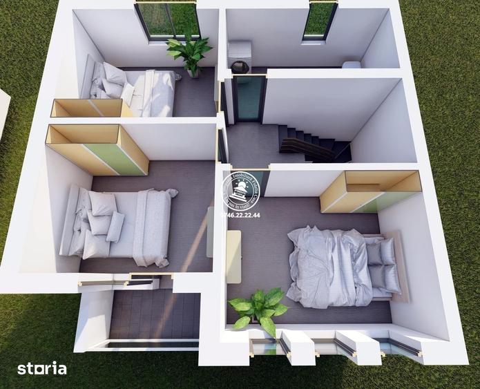 Casă cu 4 camere cu Teren 110 Mp în Valea Lupului