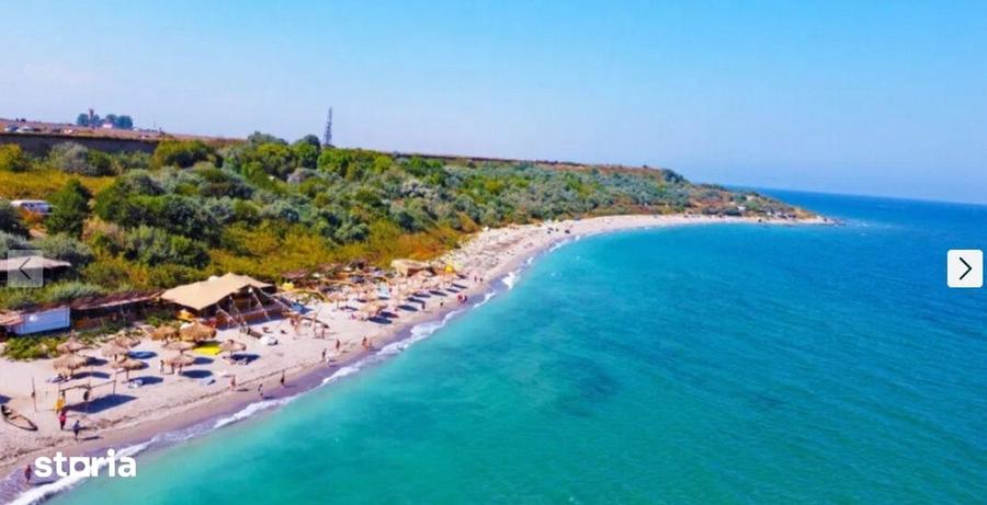 Teren Tuzla cu vedere la mare si drum pietruit - 1