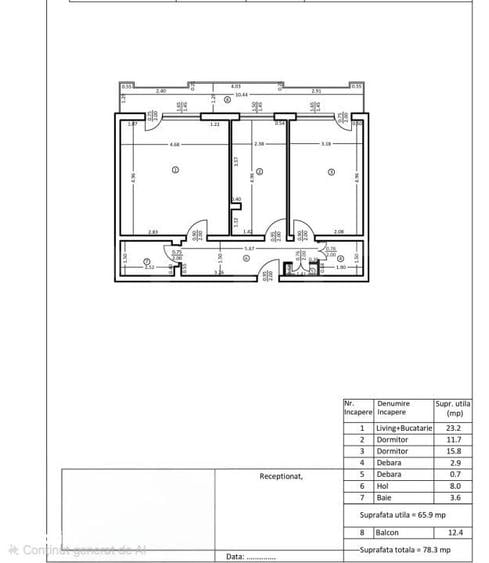 Apartament de 3 camere decomandat, Zona Ramada - 1
