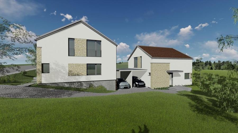 Duplex cu 4 camere cu Teren 250 Mp în Dezmir