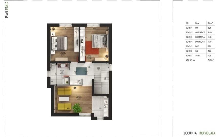 Duplex cu 6 camere cu Canalizare în 1 Decembrie 1918