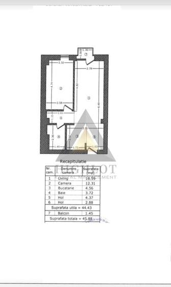 Apartament Aviatiei Park| 2 camere| 45MP| Etaj 1| Lidl - 8