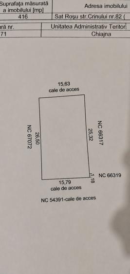 Teren intravilan curte 416 mp Chiajna Rosu str. Crinului Zona linistita - 3