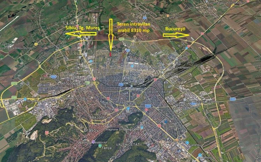 Teren Construcții intravilan de 8310 mp, în Tractorul