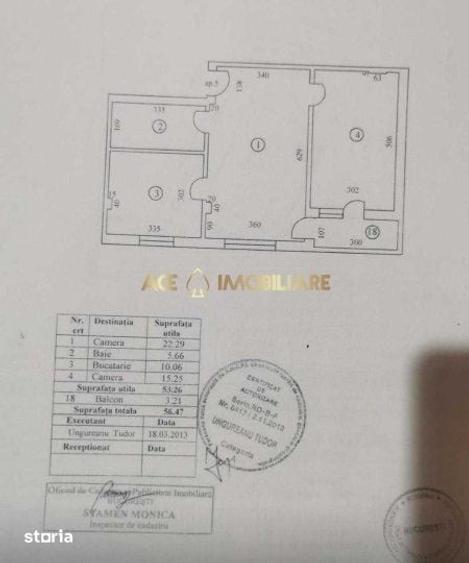 Apartament cu 2 camere în Fundeni