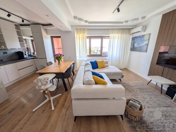 Apartament 3 camere 80mp | 0 comision | Pipera - Scoala Americana | mobilat util - 1