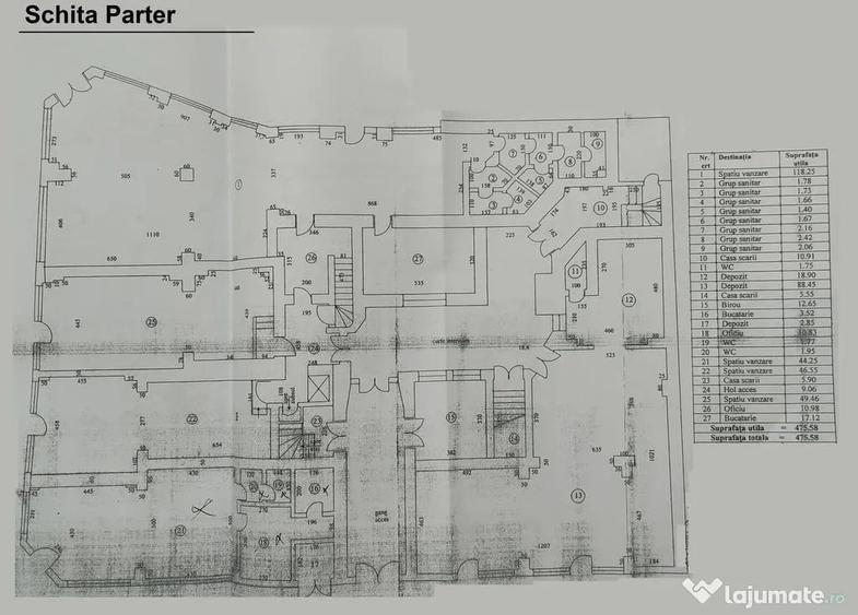 Spațiu comercial, de 2,600 mp, în Universitate