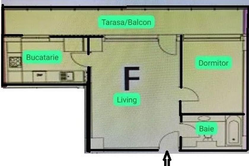 Apartament cu 2 camere semidecomandat, mobilat în Gheorgheni