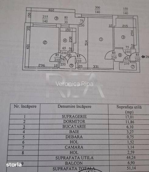 2 camere, 51mp, bloc anvelopat- Str. Tincani- Drumul Taberei 34