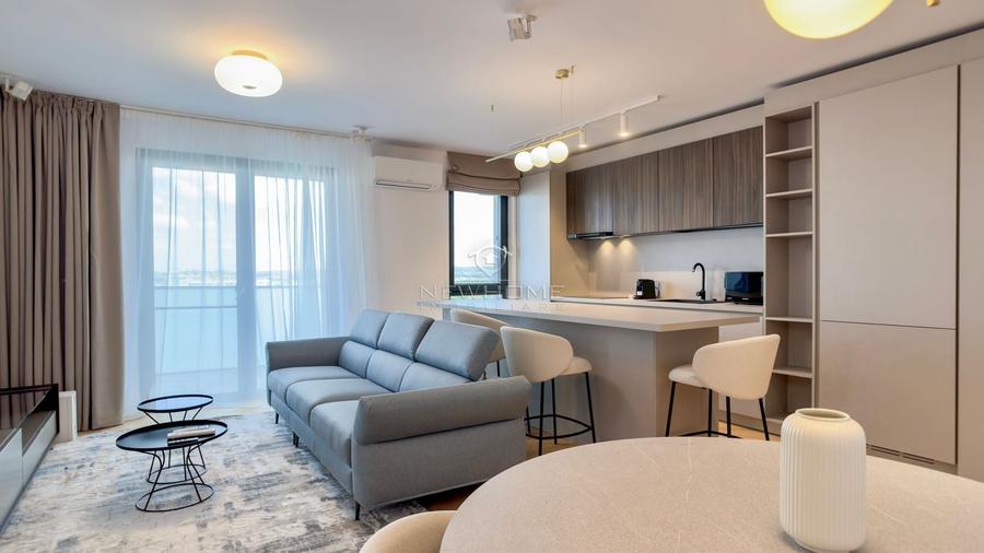 Apartament cu 2 camere semidecomandat, mobilat în Între Lacuri