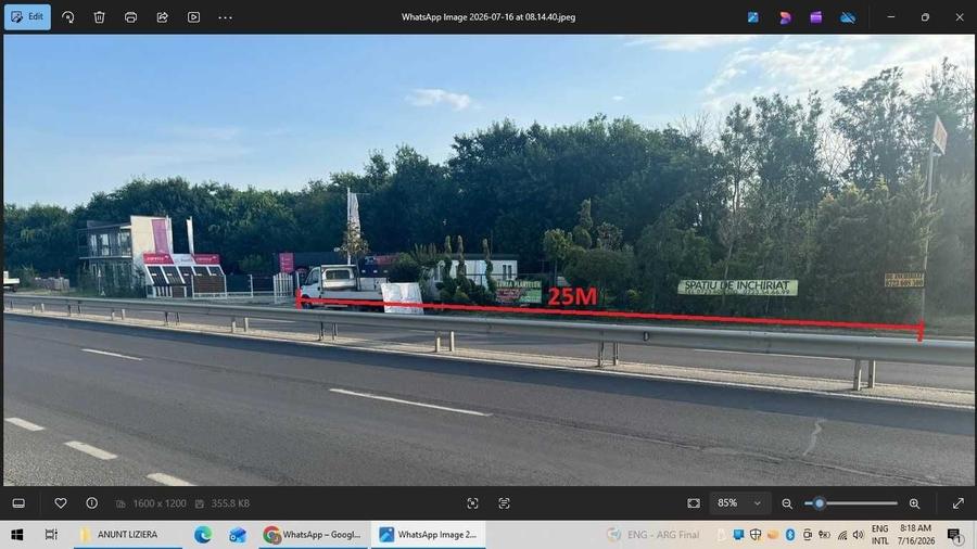 Spațiu comercial, de 1,000 mp, în Preajba