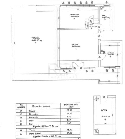 Apartament cu 2 camere semidecomandat în Industriilor