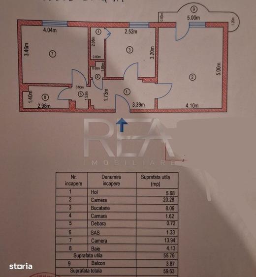 Apartament cu 2 camere decomandat, mobilat în Sebastian