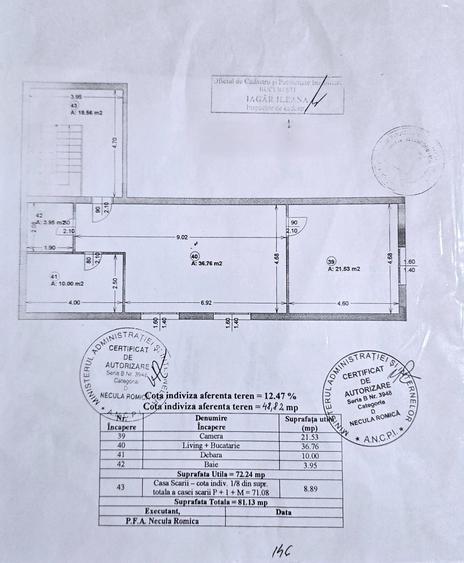 Apartament cu 3 camere semidecomandat în Apărătorii Patriei