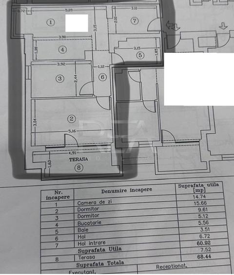 Apartament cu 3 camere decomandat, mobilat în Theodor Pallady